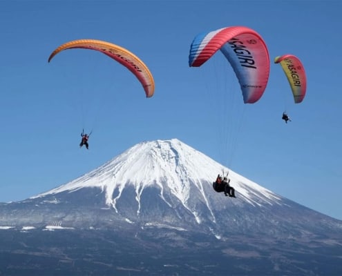 Paragliding in Shizuoka The best view of Mount Fuji Paragliding in Shizuoka
