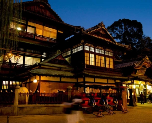 Famous bath house is Dogo Onsen Famous bath house is Dogo Onsen